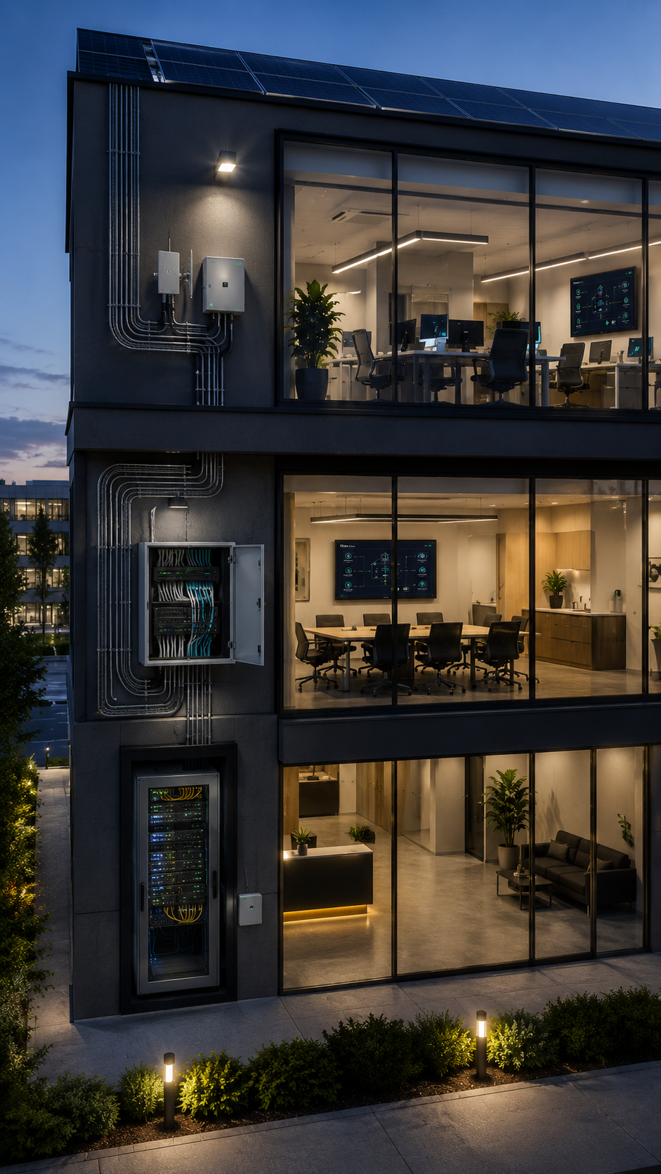 Moderne Gebäudetechnik Anlage